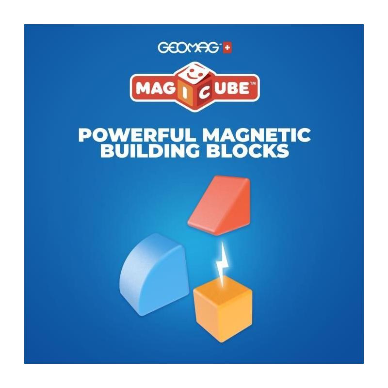 Blocs magnétiques GEOMAG Magicube - 16 pièces - Éducatif