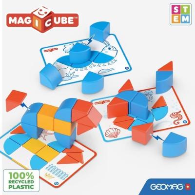 Blocs magnétiques GEOMAG Magicube - 16 pièces - Éducatif
