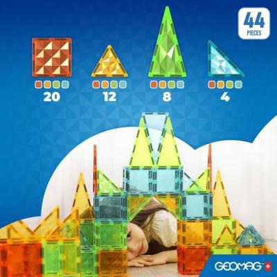 Tuiles magnétiques GEOMAG Tiles Gems 4102 - Formes géométriques cristallines