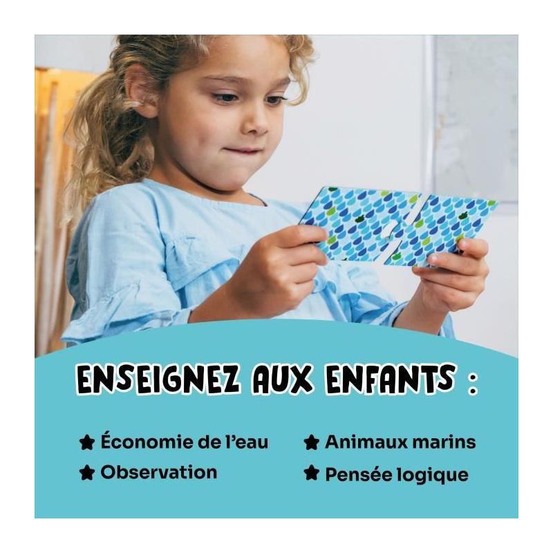 Jeux éducatifs GEOMAG Ecologic Puzzle Saving Water - Mini-puzzles éducatifs - Préservation de l'eau