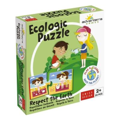 Jeux éducatifs GEOMAG Ecologic Puzzle Respectez la Terre - Mini-puzzles éducatifs - Actions écoresponsables