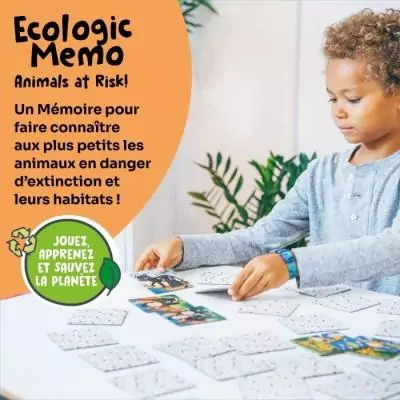 Jeux éducatifs - GEOMAG - Ecologic Memo Animaux en voie de disparition