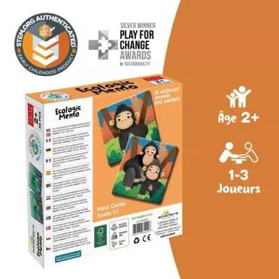 Jeux éducatifs - GEOMAG - Ecologic Memo Animaux en voie de disparition