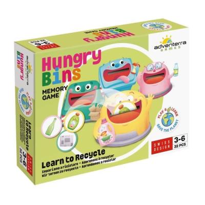 Jeux éducatifs GEOMAG - Hungry Bins - Tri sélectif - Mémoire