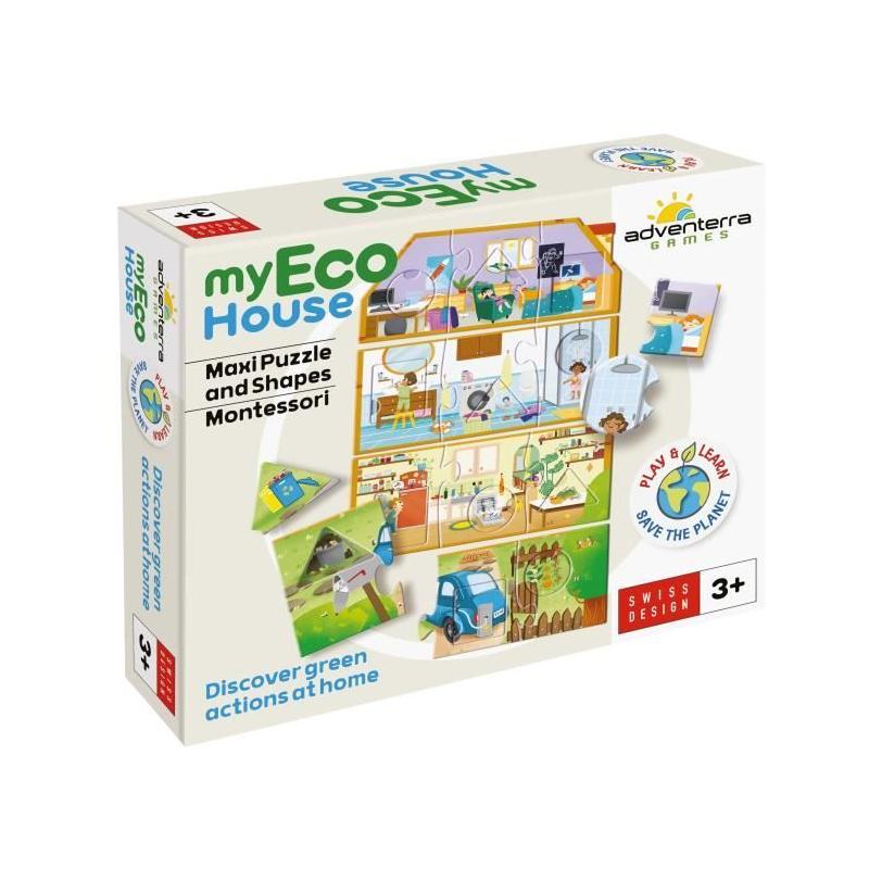 Jeux éducatifs GEOMAG - My Eco House Montessori - Construction maison - PUZZLE