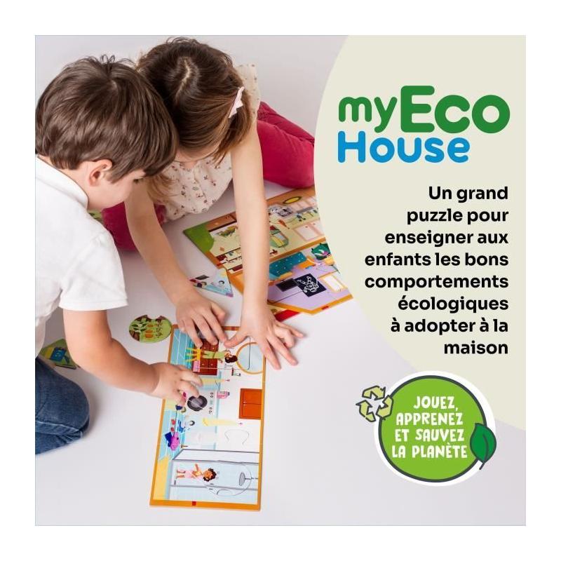Jeux éducatifs GEOMAG - My Eco House Montessori - Construction maison - PUZZLE
