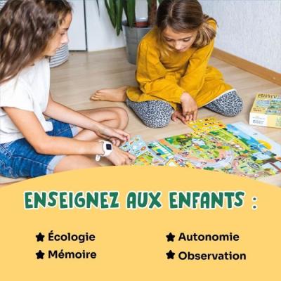Jeux éducatifs GEOMAG - Puzzle écologique Green City - Poster inclus