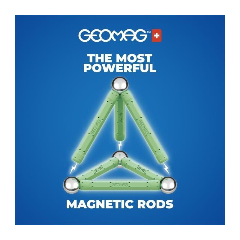 Coffret de construction GEOMAG Glow Recycled 25 pièces - Luminescent