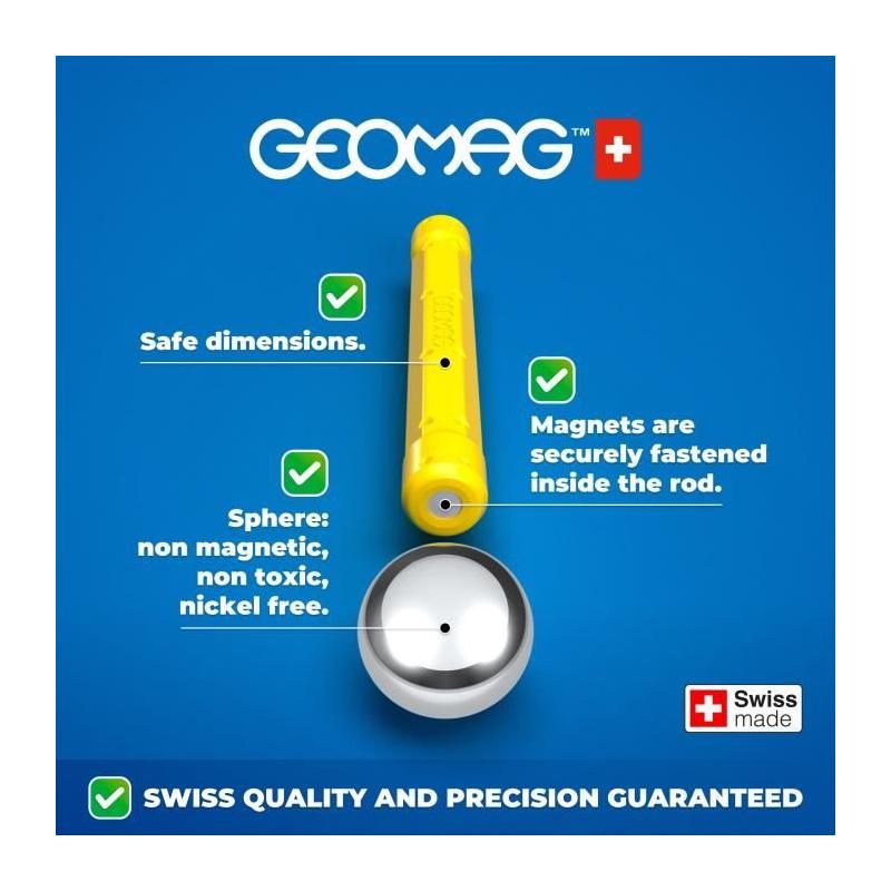 Coffret de construction GEOMAG Glow Recycled 25 pièces - Luminescent