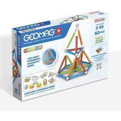 Jeu de construction magnétique GEOMAG - Panels Glitter Recycled - Écologique et Créatif