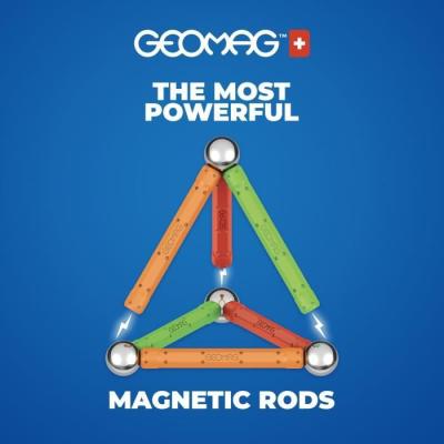 Construisez en 3D avec GEOMAG - Supercolor Panels Recycled 52 pièces