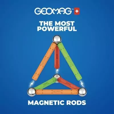 Construisez en 3D avec GEOMAG - Supercolor Panels Recycled 52 pièces