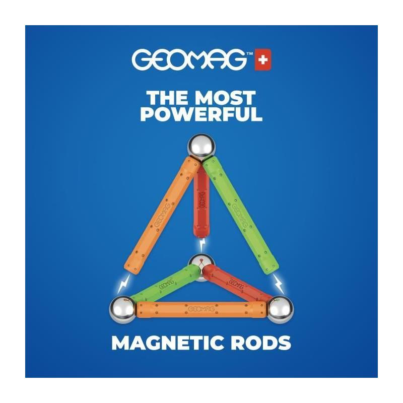 Construisez en 3D avec GEOMAG - Supercolor Panels Recycled 52 pièces