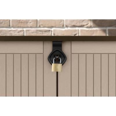 Coffre de rangement extérieur KETER 880L Beige et marron - Malle de jardin