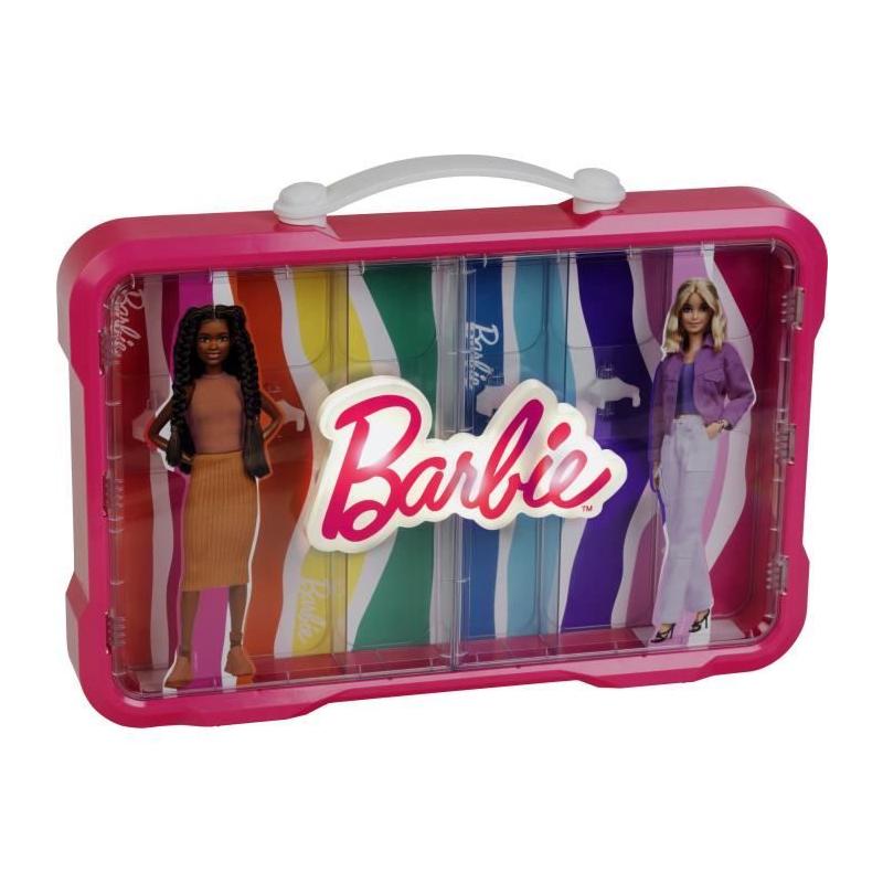 Mallette vitrine Barbie KLEIN - Parfaite pour ranger 6 poupées!