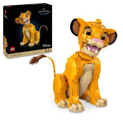 Figurine collector Simba, le jeune Roi lion LEGO Disney Classic
