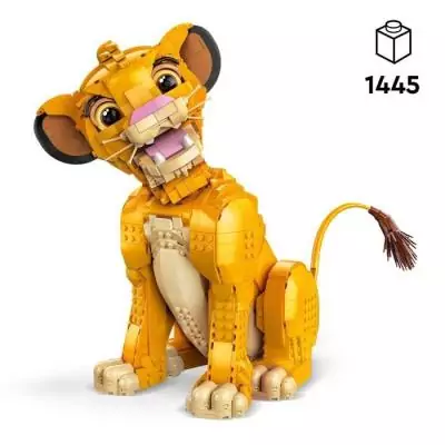 Figurine collector Simba, le jeune Roi lion LEGO Disney Classic