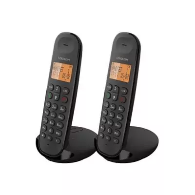 Téléphone fixe sans fil LOGICOM DECT ILOA 255T DUO - Noir - Avec répondeur