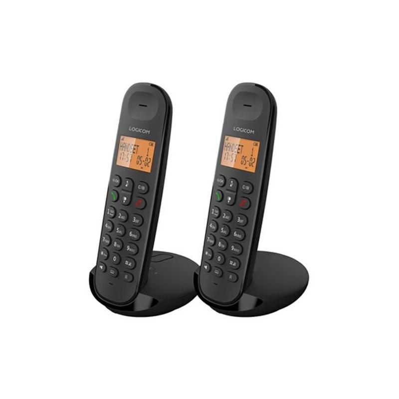 Téléphone fixe sans fil LOGICOM DECT ILOA 255T DUO - Noir - Avec répondeur