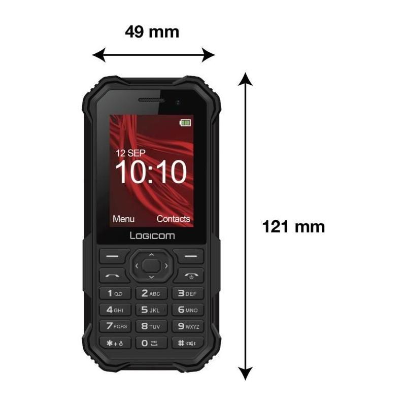 Téléphone Mobile LOGICOM XTREM 30 Noir - Compact et Performant