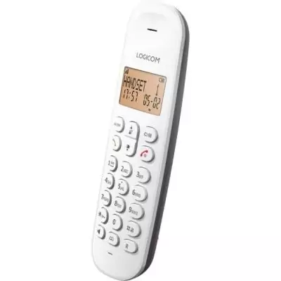 Téléphone sans fil LOGICOM DECT ILOA 150 Aubergine - Compact et élégant