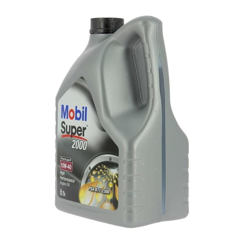 Bidon huile moteur MOBIL S2000 10W40 Formula-P - 5L - 4 saisons