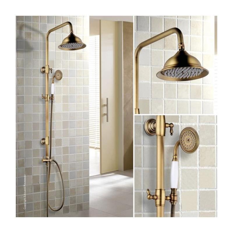 Colonne de douche rétro vieux bronze - 35x13x95 cm