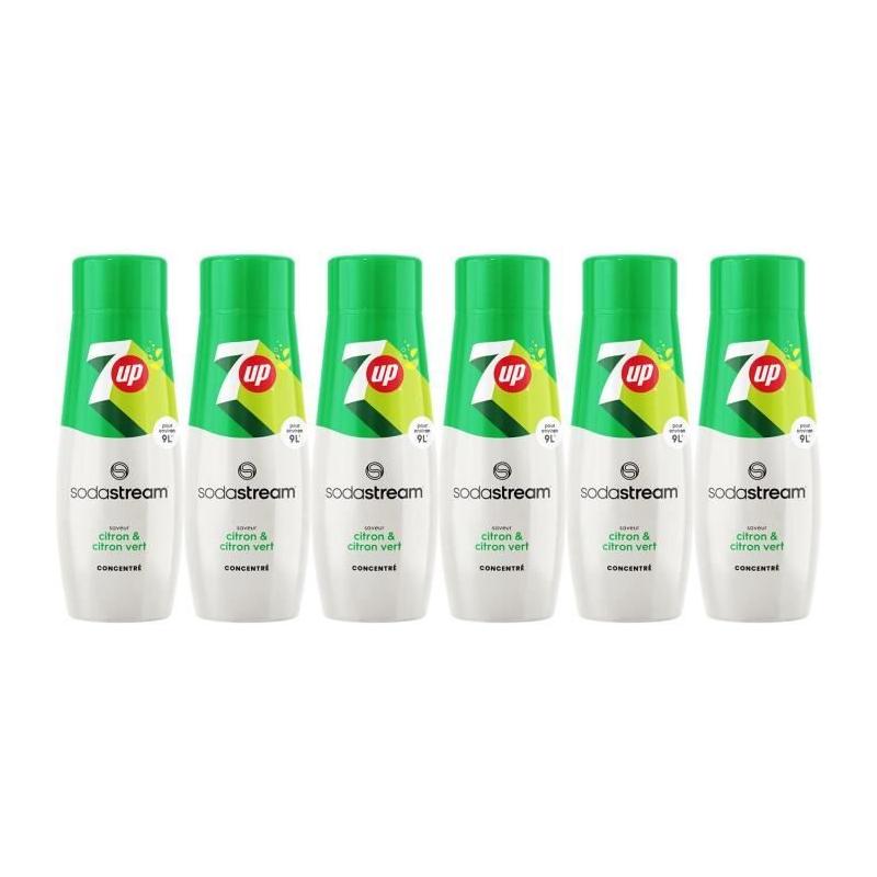 Concentrés SODASTREAM - 6 saveurs 7UP - Jusqu'à 54L - 440ml