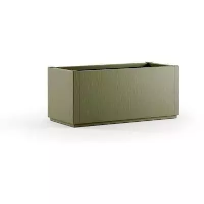 Bac à fleur Ethica rectangulaire 80 cm vert - Jardinière stylée