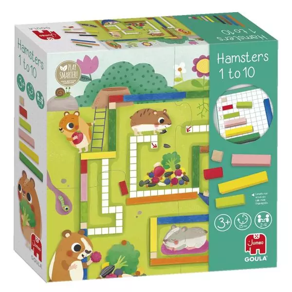 Jeu éducatif - GOULA - 1-10 Maths - Aide les hamsters a constituer leurs provisions pour l'hiver