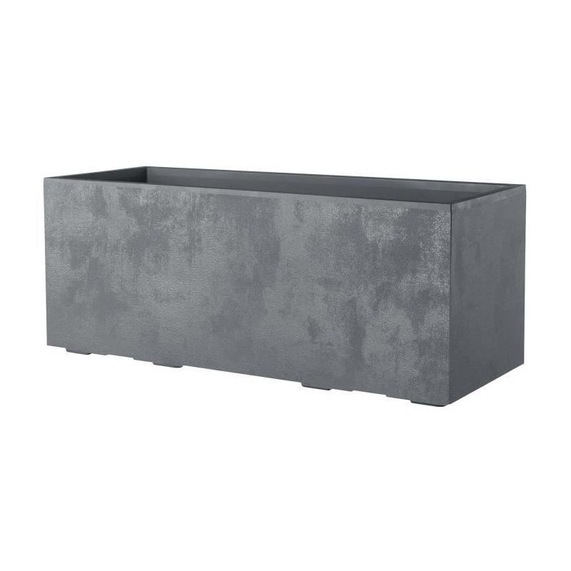 Jardinière Muret DEROMA Millennium R - Ashgrey - Avec réserve d'eau - 99 cm