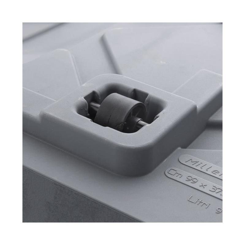 Jardinière Muret DEROMA Millennium R - Ashgrey - Avec réserve d'eau - 99 cm
