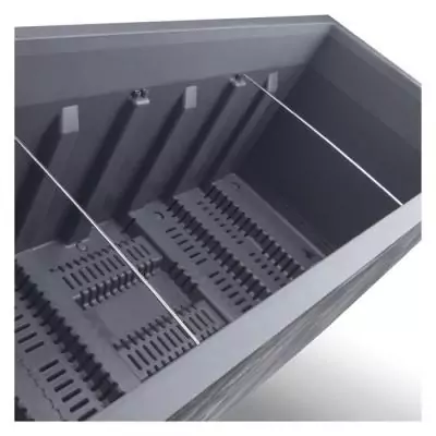 Jardinière Muret DEROMA Millennium R - Ashgrey - Avec réserve d'eau - 99 cm