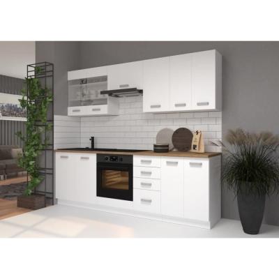 ATLAS Meuble hotte blanc pour cuisine - L60 x P31 x H72 cm