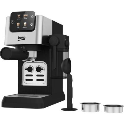 Machine expresso manuelle BEKO CEP5304X - Design Argenté, Puissante 1628W - Capacité 1,1L