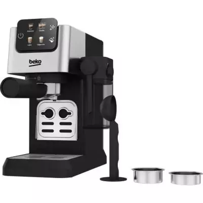 Machine expresso manuelle BEKO CEP5304X - Design Argenté, Puissante 1628W - Capacité 1,1L