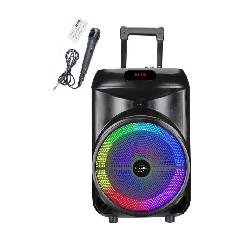 Enceinte trolley lumineuse 700W Bluetooth - INOVALLEY