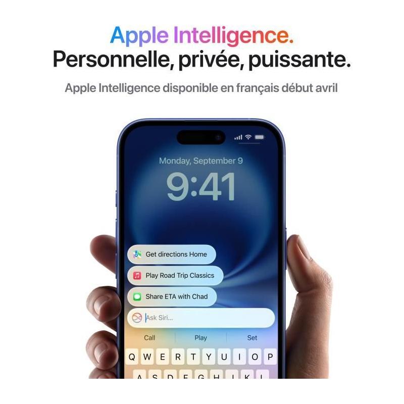 Apple iPhone 16 128Go Ultramarine - Plus responsable et facilement réparable