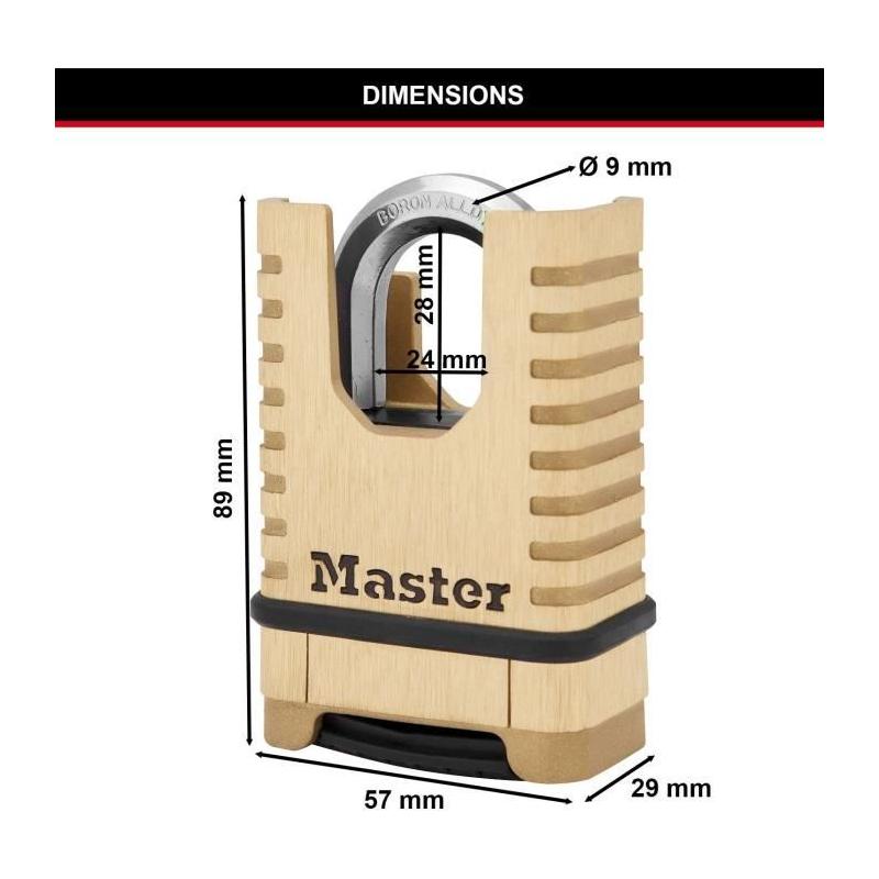 Cadenas Haute Sécurité MASTER LOCK - Ultra Résistant