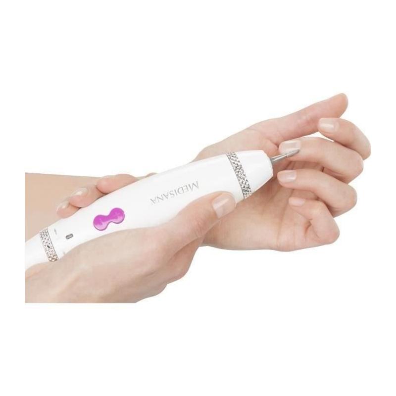 Set Manucure-Pédicure MEDISANA MP 840 - 3 vitesses - Dimensions compactes