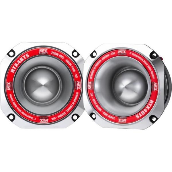 MTX AUDIO - MTX tweeter a haute efficacité RTX4BTs - Ø10cm - Bobine 45mm - 200W RMS - 800W - Peak 8O 103,0dB/2V/1m vendu a la
