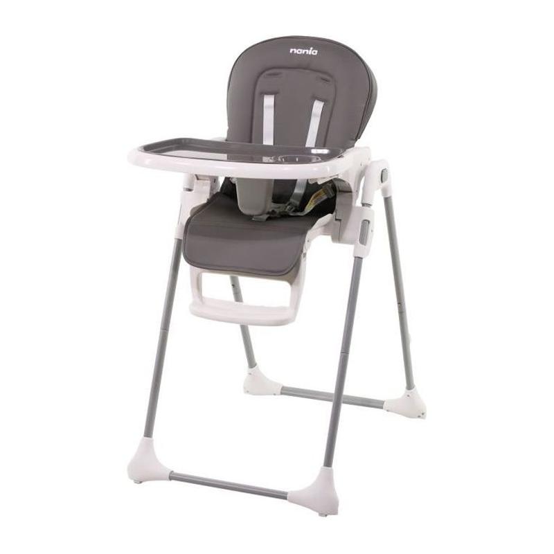 Chaise haute NANIA BIANCA - Confortable et pratique - Fabriquée en France