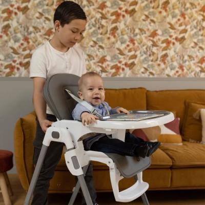 Chaise haute NANIA BIANCA - Confortable et pratique - Fabriquée en France