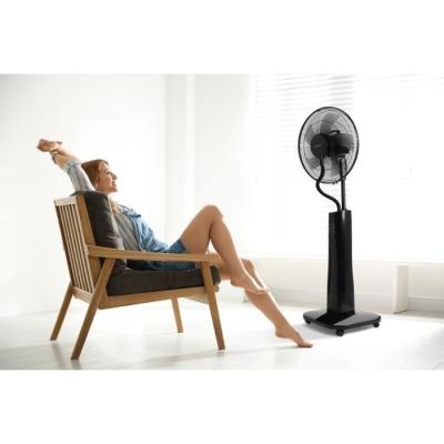 Ventilateur brumisateur sur pied 2 en 1 - Ø44 cm - 70 W - Télécommande