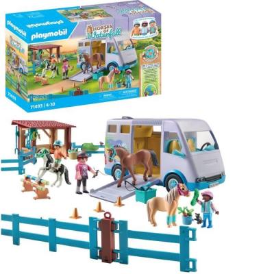 Jeu PLAYMOBIL 71493 Van pour cheval et poneys avec enclos - Horses of Waterfalls
