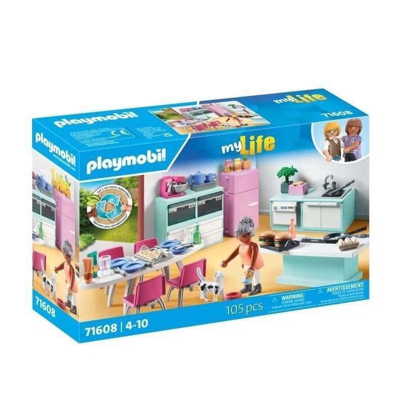 Découvrez la Cuisine avec îlot central Playmobil 71608 !