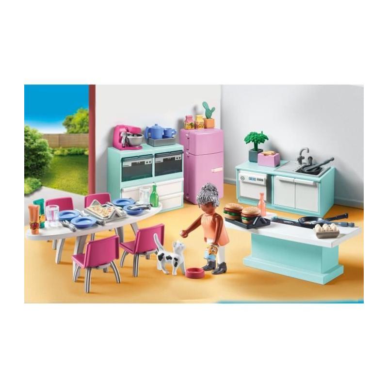Découvrez la Cuisine avec îlot central Playmobil 71608 !