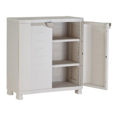 Armoire basse de rangement en résine PLASTIKEN - Compacte et pratique