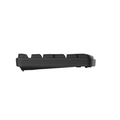 Ensemble clavier souris sans fil Rapoo X1800S, idéal avec pavé numérique, tout en noir. Dimensions compactes et pratiques pour u