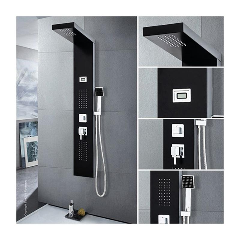 Colonne de douche Hydromassante TORQUAY - Finition noire